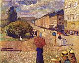 Edvard Munch Spring Day on Karl Johan Street painting